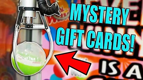 Won Mystery Gift Cards from the Claw Machine!