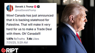 Trump: Canada recognising Palestine threatens trade deal