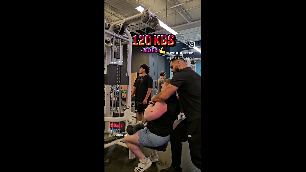 120KGS Close Grip Pull-down (Heavy)💪