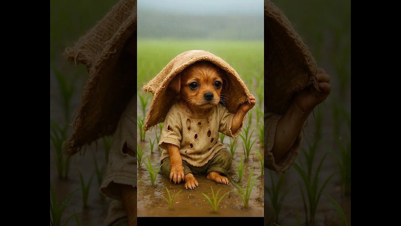 The poor puppy didn't have home
