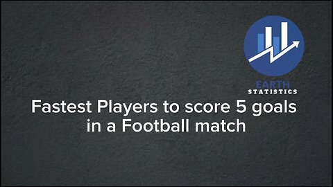 Fastest Players to score 5 goals in a Football match