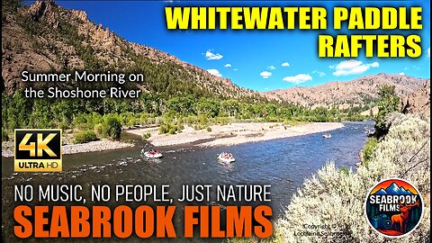 Whitewater Paddle Rafters: Summer Morning on the Shoshone River