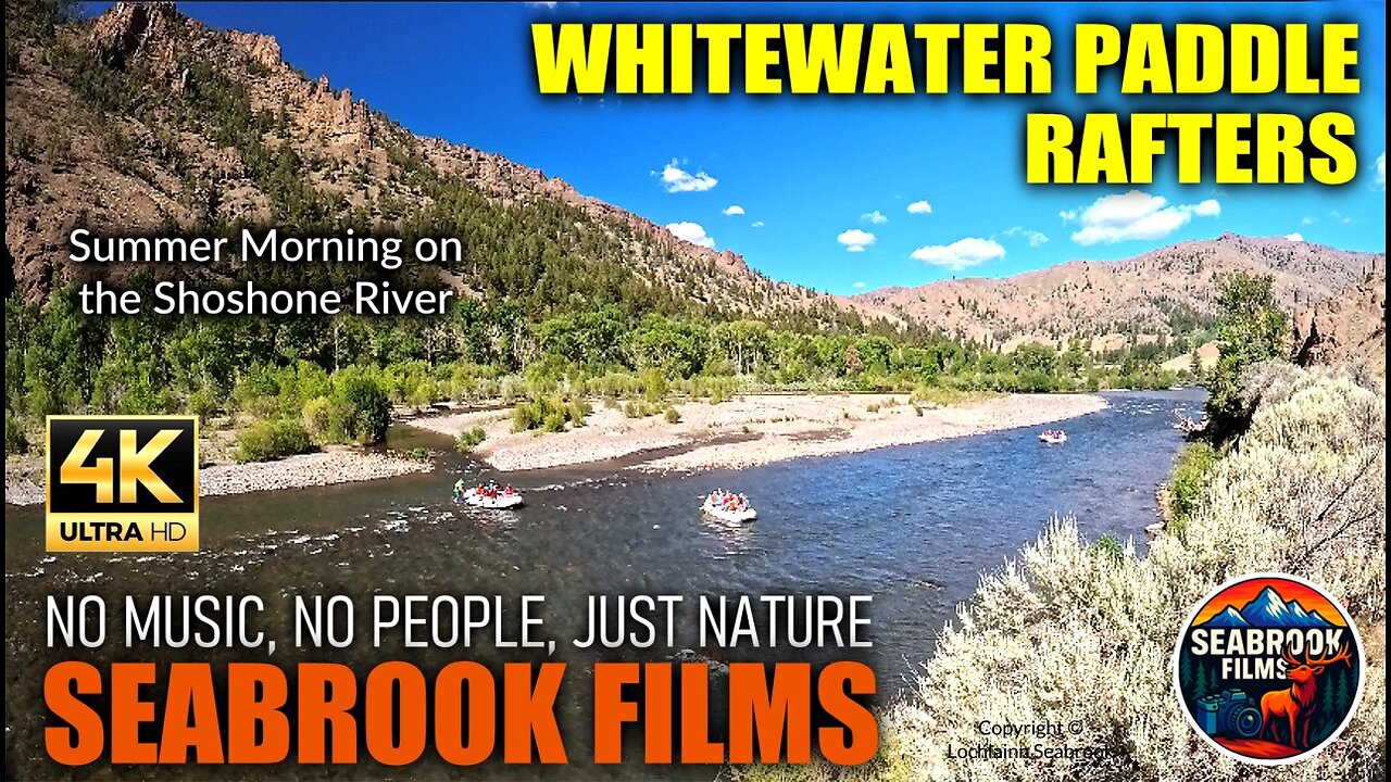 Whitewater Paddle Rafters: Summer Morning on the Shoshone River