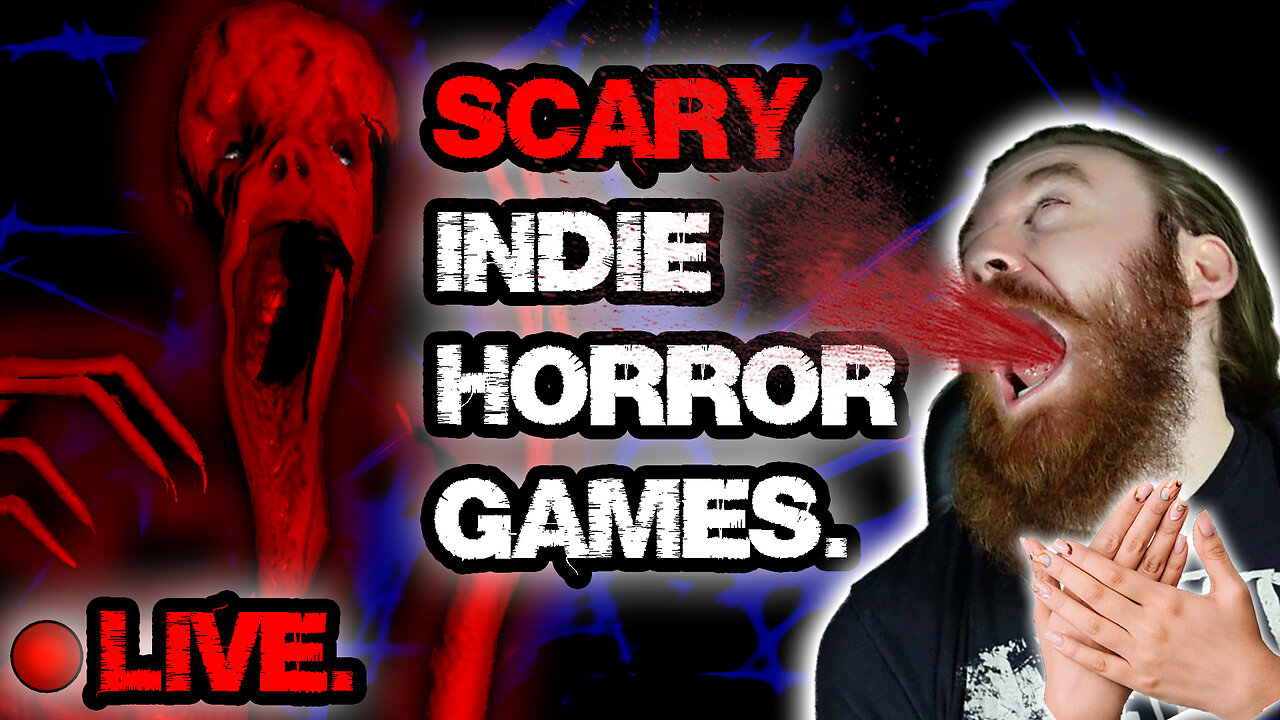 SCARY Indie Horror Games, LIVE! | Played by a STINKY SLEEPY man! | LIVE INDIE HORROR NIGHT