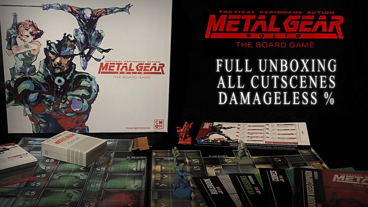 METAL GEAR SOLID BOARD GAME [FULL UNBOXING]