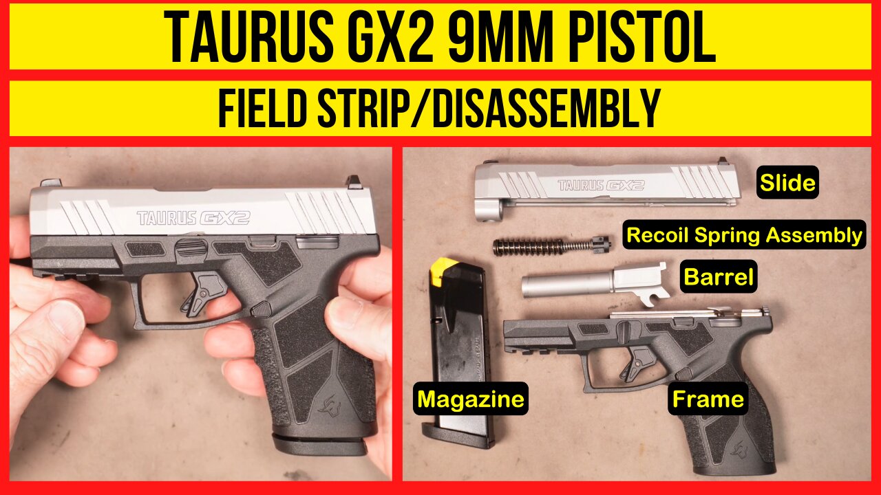 Taurus GX2 Field Strip (Disassembly) for Cleaning
