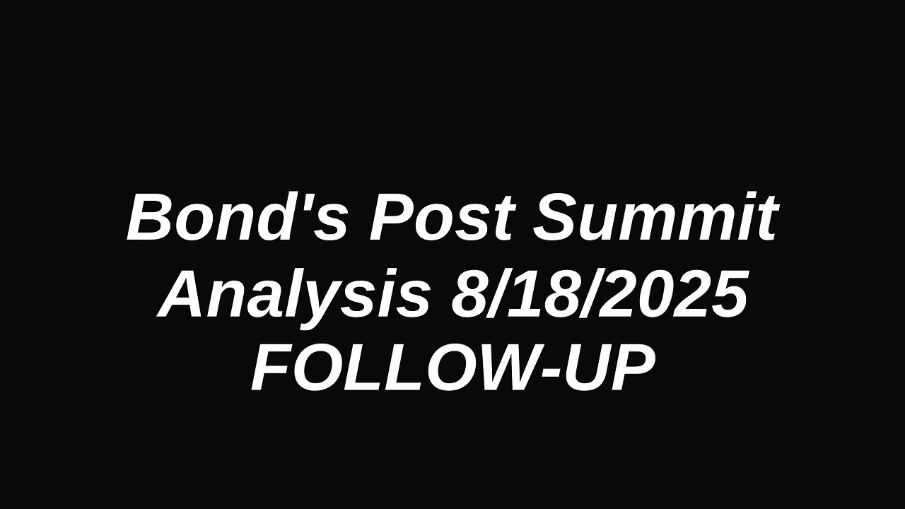 Post Summit Analysis Follow-up