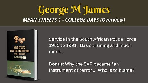 Mean Streets - Life in the Apartheid Police (Book 1) College Days
