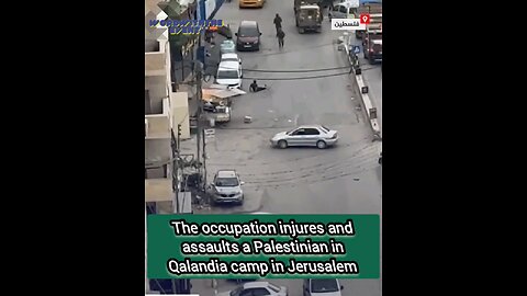 The occupation injures and assaults a Palestinian in Qalandia camp in Jerusalem