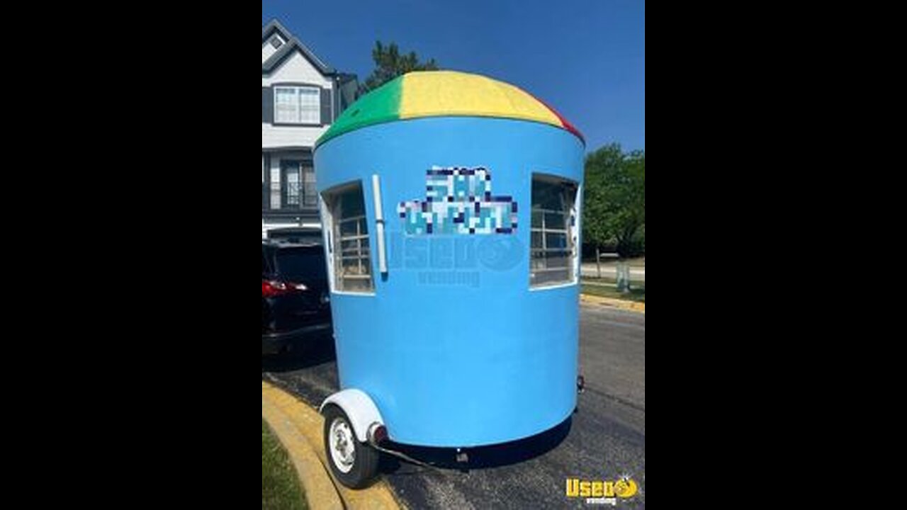 Charming - 8.5' x 10' Shaved Ice Trailer | Snowball Concession Trailer for Sale in Illinois!