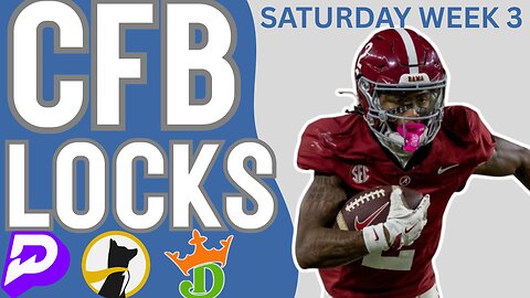 CFB SATURDAY - TOP 10 PLAYER PROPS + TOP GAME PICKS