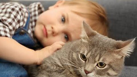 "Baby, Cat & Goat = Cutest Trio Ever 🐐🐱👶 | Pure Happiness!"