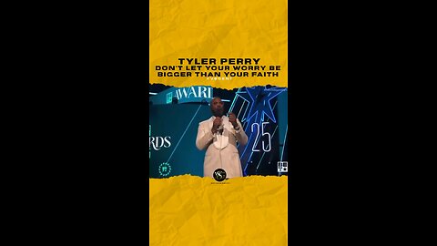 @tylerperry Don’t let your worry be bigger than your faith