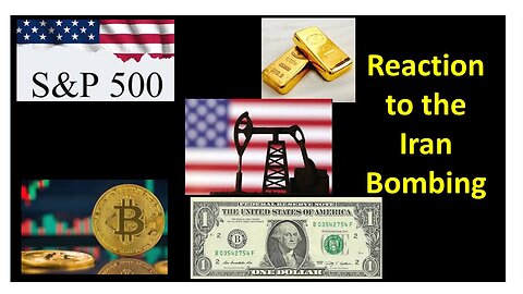 Reaction to Iran bombing for SP500, Gold, USDollar, Bitcoin, USCrude Oil Analysis