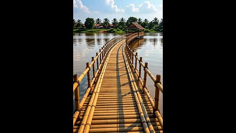 Cambodia’s Bamboo Bridge 🌉 A Marvel of Tradition, Skill & Nature