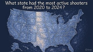 What state had the most active shooters from 2020 to 2024
