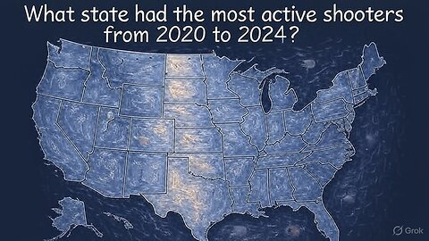 What state had the most active shooters from 2020 to 2024