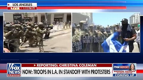 #BREAKING: Anti-ICE VIOLENT Protesters/ Rioters standoff / attacking National Guard troops in LA (6.08.25)
