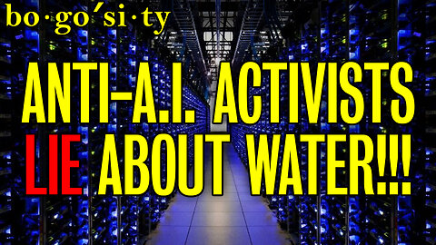 Anti AI Activists LIE about Water!!!