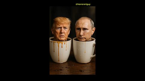 Trump And Putin In Coffee