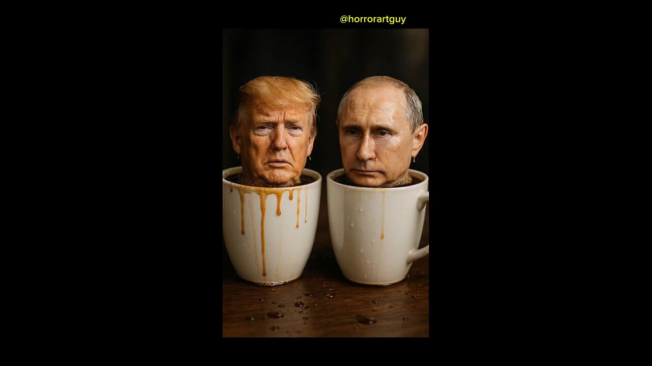 Trump And Putin In Coffee