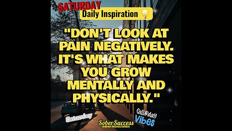 🗣Pain Is Necessary For Growth & Success‼️💪 #DailyInspiration #MorningQuote #SoberCoach #Quotes