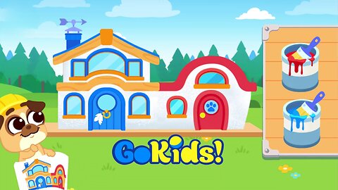 Ollie & Turbo: Roof Building and Painting the New House for Kids | Part 4