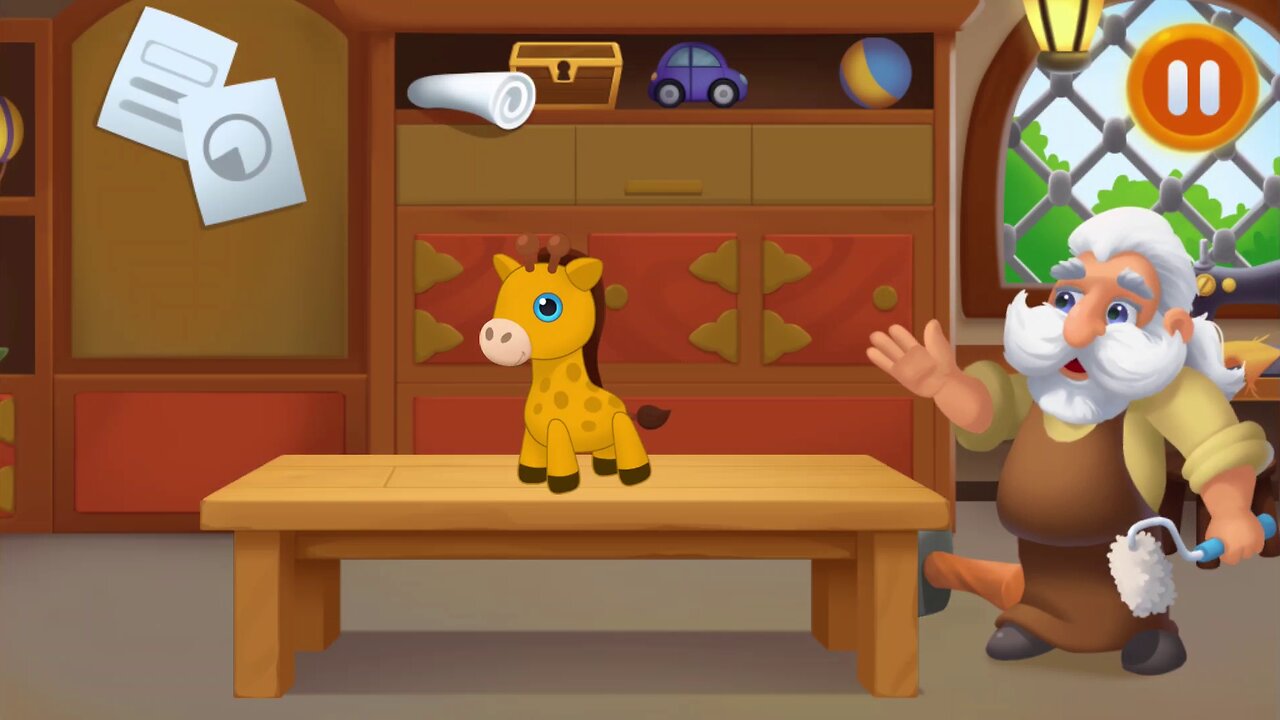 Sewing a Giraffe Plush Toy – Toy Maker Game for Toddlers