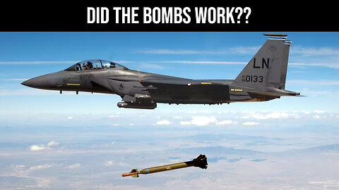 Did the bombs work on the nuclear sites?
