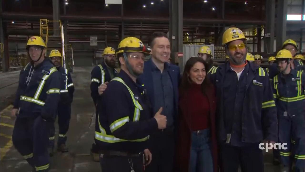 Canada: Pierre Poilievre visits steel plant in Whitby, Ont. – April 3, 2025