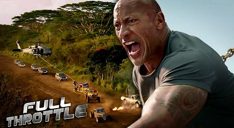 Dwayne Johnson Takes Down A Helicopter With His Bare Hands | Hobbs & Shaw | Throttle