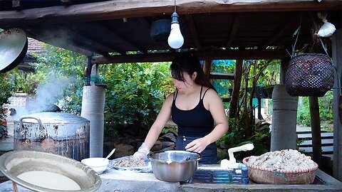 How to Make Stuffed Rice Paper Rolls with Pigeon Meat _ Lily’s Homemade Farm Specialty