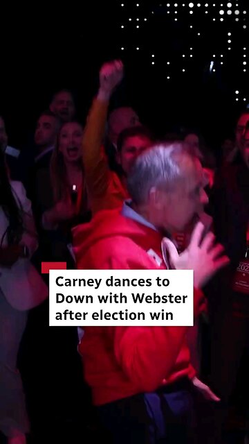 #canada:Mark Carney Celebrates Election Win with Victory Dance to "Time to Win"