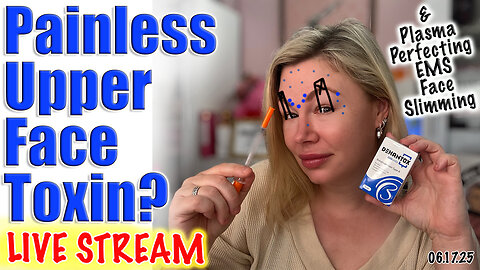 Live Painless Upper Face Toxin? Plasma Perfecting EMS Face Slimming! Code Jessica10 Saves!