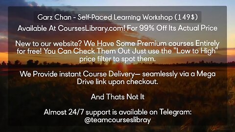 (courseslibrary.com)Garz Chan - Self-Paced Learning Workshop (149$) Course download