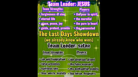 It's a Competition for your soul ✝️