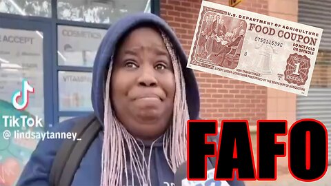 OBESE Black Woman FINDS OUT when she says she's STARVING as FOOD STAMPS get CUT OFF! FAFO!
