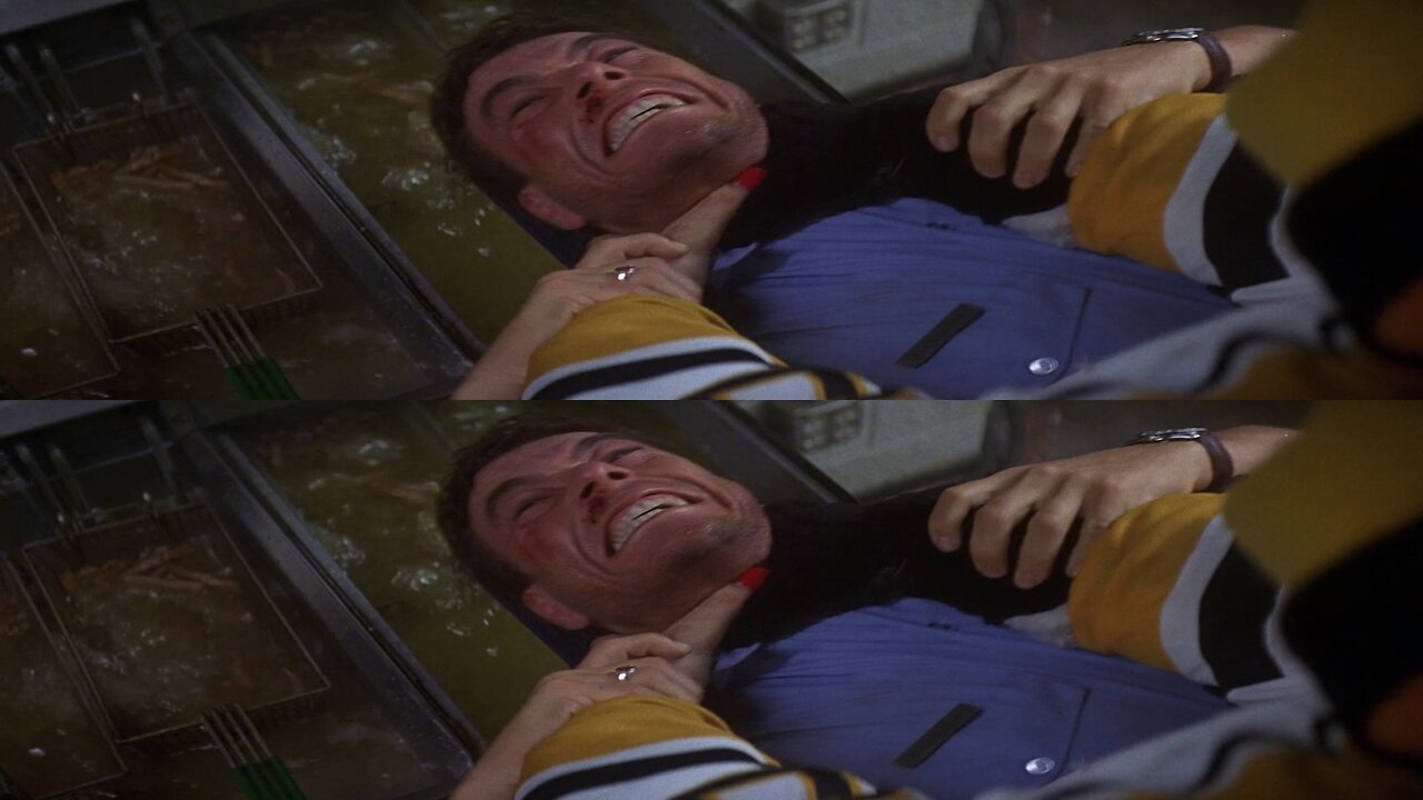 3D FULL TB 8K T 8K B Cinemascope SUDDEN DEATH. UHQ 120FPS