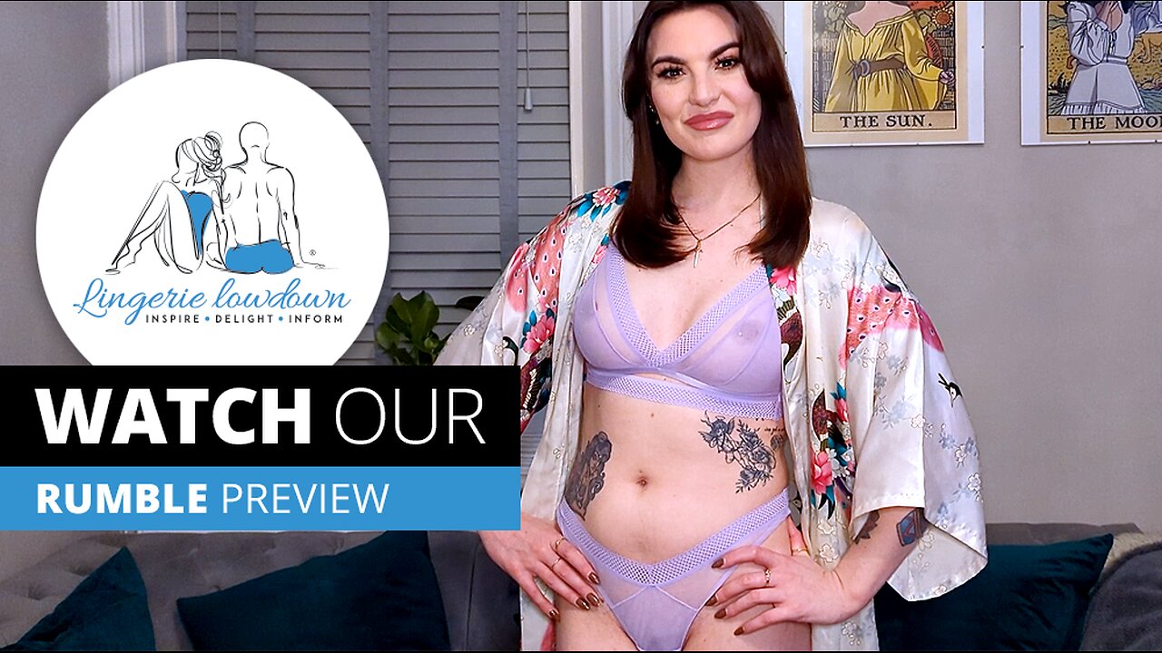 Amber T reviews ASOS Fuller Bust Fleur minimal mesh soft bra, high waist Brazilian and thong