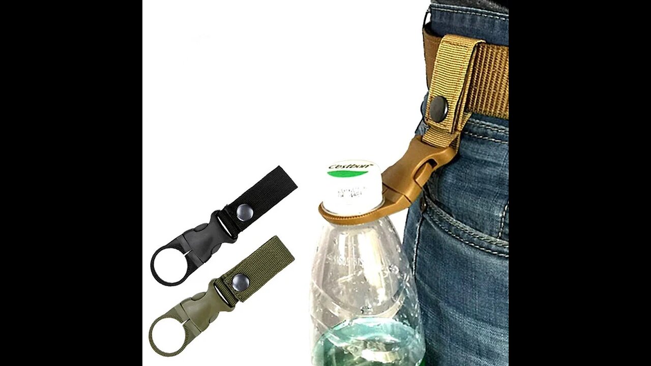 Convenient Outdoors Water Bottle Hook Holder, for Camping, Hiking