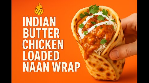 Indian Butter Chicken Loaded Naan Wrap – FlavorVille Global Viral Meal