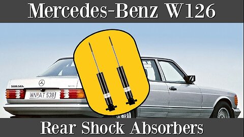 Mercedes Benz W126 - How to replace your rear shocks suspension tutorial