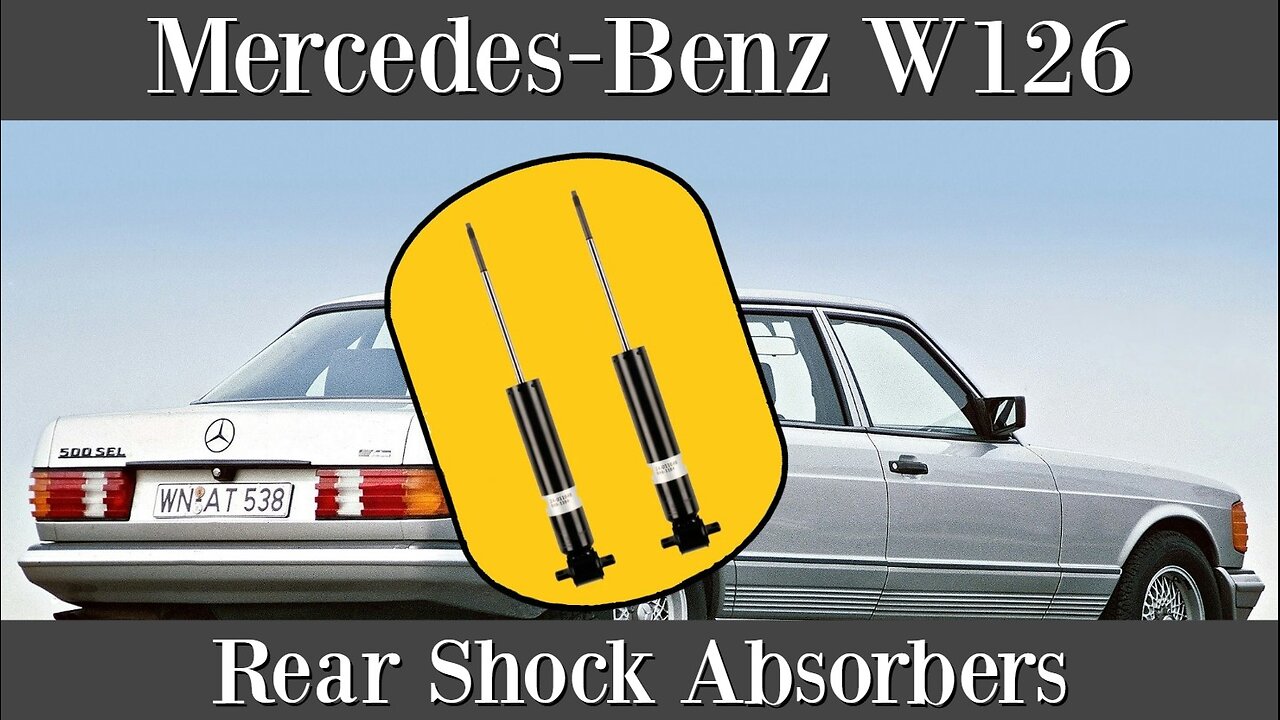 Mercedes Benz W126 - How to replace your rear shocks suspension tutorial