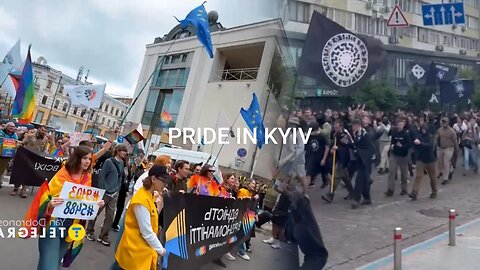 14/06/2025 far-right demonstration in Kyiv against LGBT pride 🇺🇦