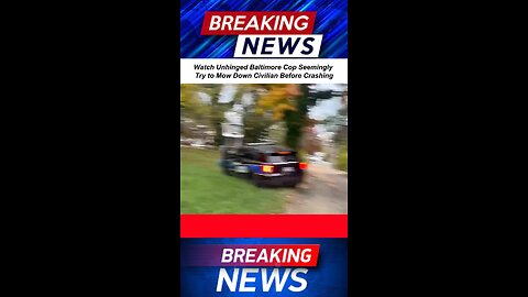 Shocking Incident: Baltimore Cop Tries to Run Over Civilian Before Crashing! 🚨