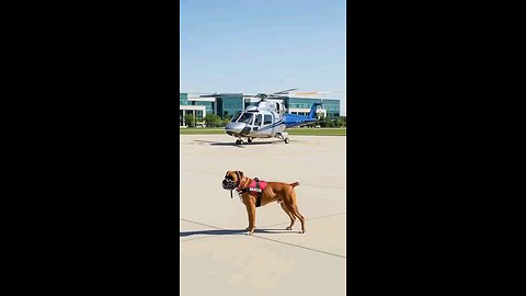 Rescue dogs saves helicopter pilot
