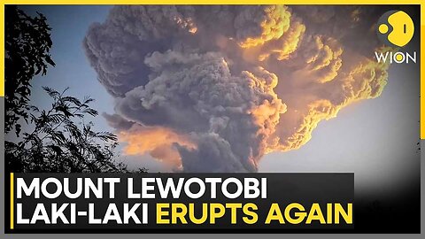 Indonesia: Mount Lewotobi Laki-Laki Volcano Erupts, Spews 18km Ash Column | WION