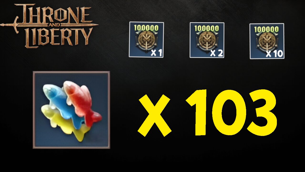Opening 103 Lucky Tricolor Fish - Throne and Liberty