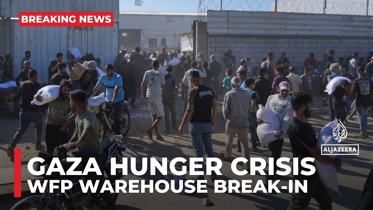 Gaza hunger crisis_ Two dead after people break into WFP warehouse in search of food