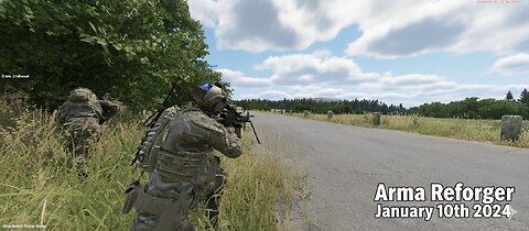 Combat operation in Everon January 10 2024 FOF Rifle men attack the village